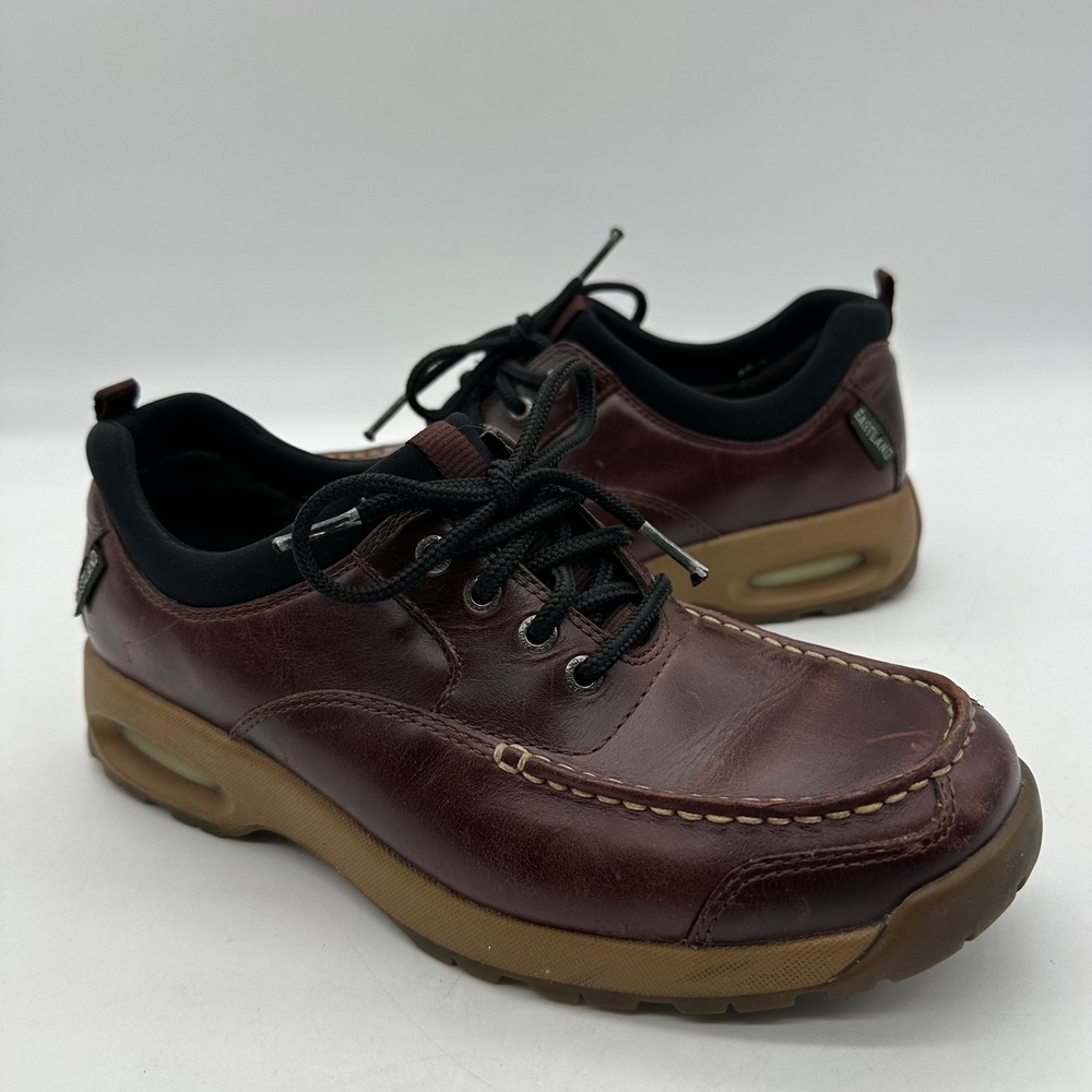 Eastland‎ 3979 Mens Size 8M Burgundy Leather Moc Toe Oxford Air Cushion Shoes